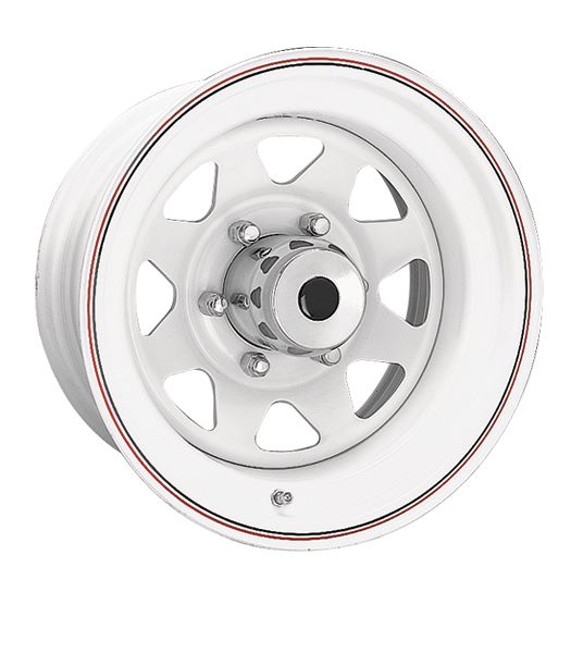 Ceco® (Series 70) • CD705712 • 8-Spoke • White • 15x7 5x114.3 ET-6 CB83.8