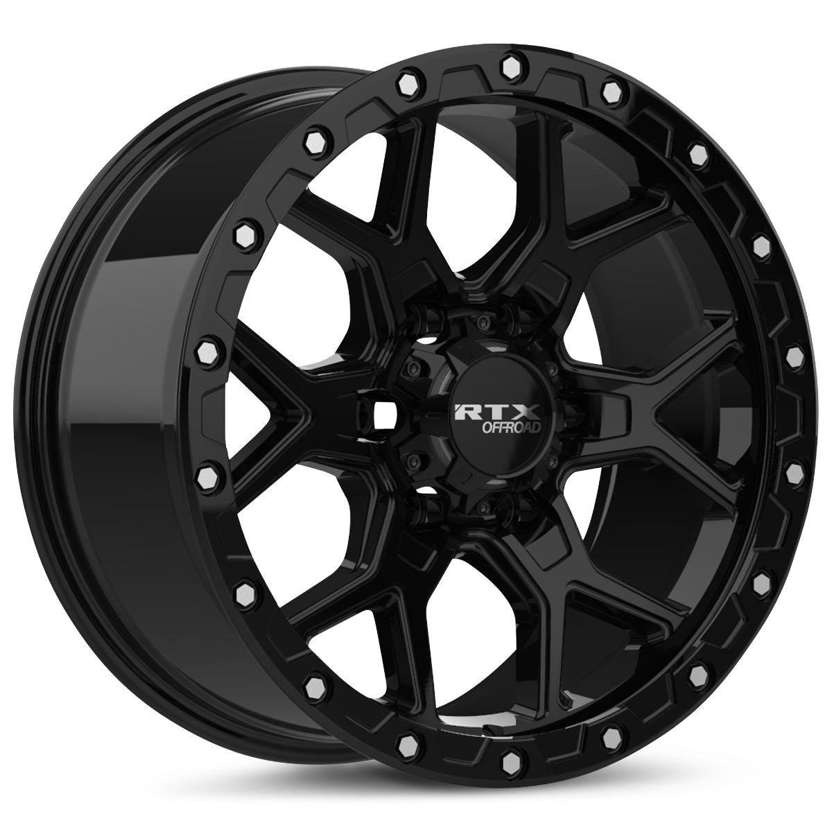 Storm • Gloss Black with Milled Rivets • 17x8.5 6x139.7 ET20 CB106.1
