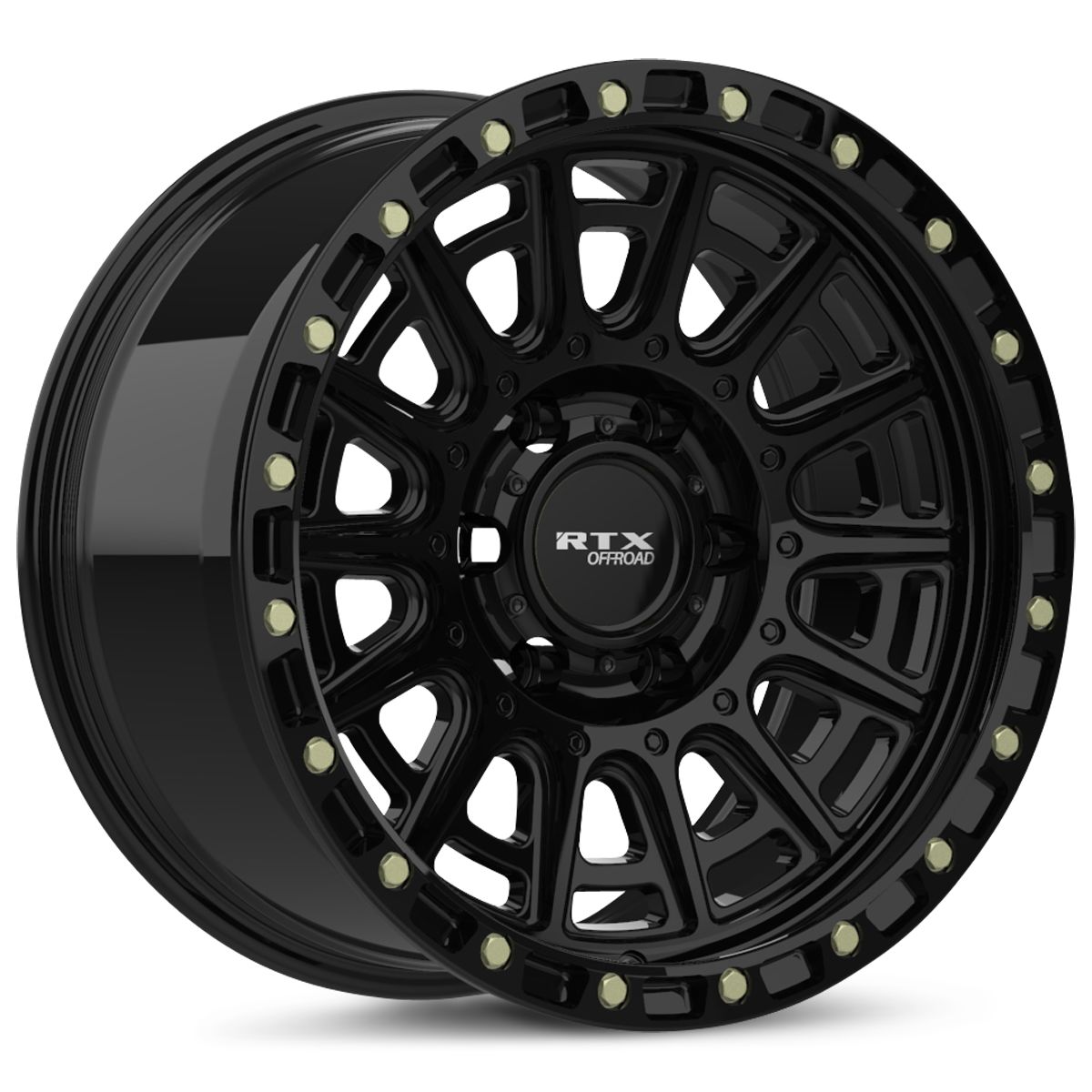 RTX® (Offroad) • 178617 • Striker • Gloss Black with Milled Rivets • 20x9 6x139.7 ET10 CB106.1