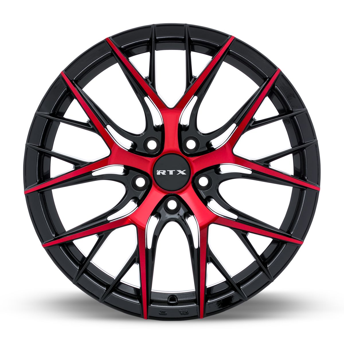 RTX® (RTX) • 083055 • Valkyrie • Gloss Black Machined Red • 18x8 5x114.3 ET40 CB73.1