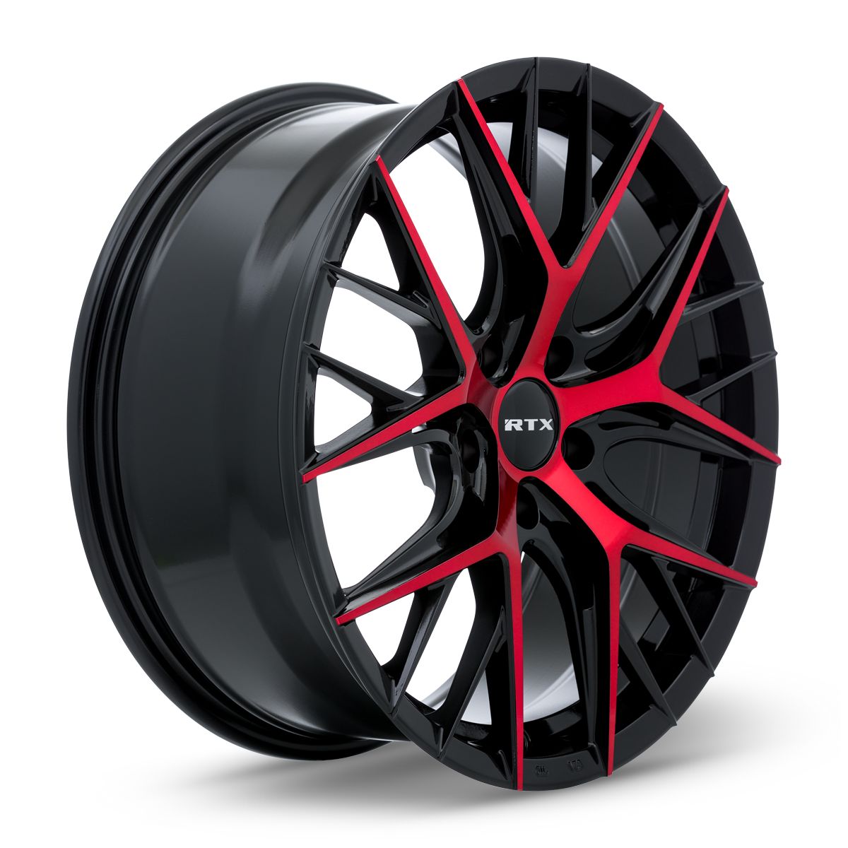 RTX® (RTX) • 083055 • Valkyrie • Gloss Black Machined Red • 18x8 5x114.3 ET40 CB73.1