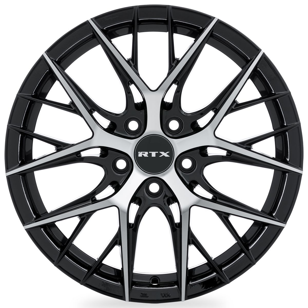 Valkyrie • Gloss Black Machined • 18x8 5x112 ET38 CB66.6