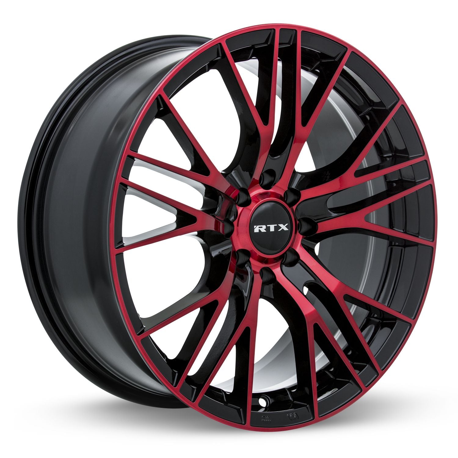 Vertex • Black Machined Red • 18x8 5x114.3 ET40 CB73.1