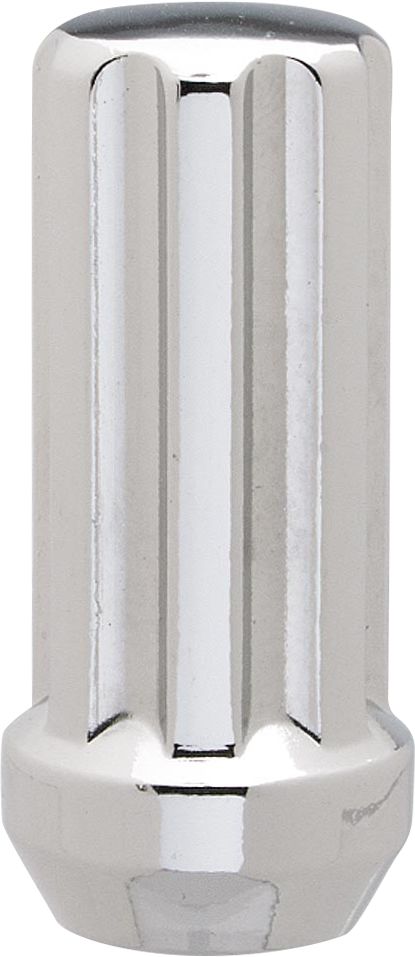 White Knight WK3850L - Chrome Duplex Spline Drive Tuner Lug Nut 14X2.0 48mm Hex 21mm