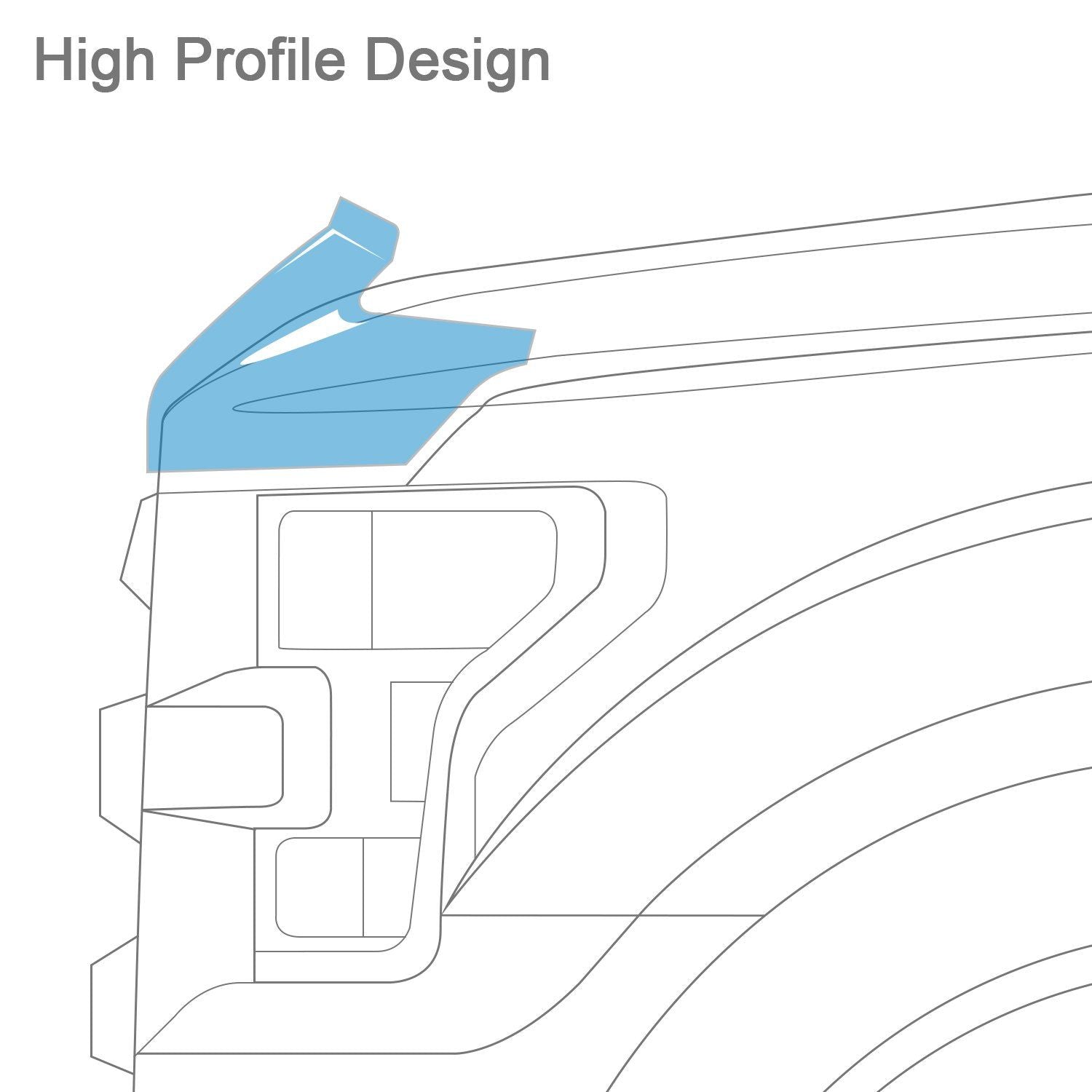 AVS® • 23024 • Bugflector • Hood Shield • GMC V3500 88-89