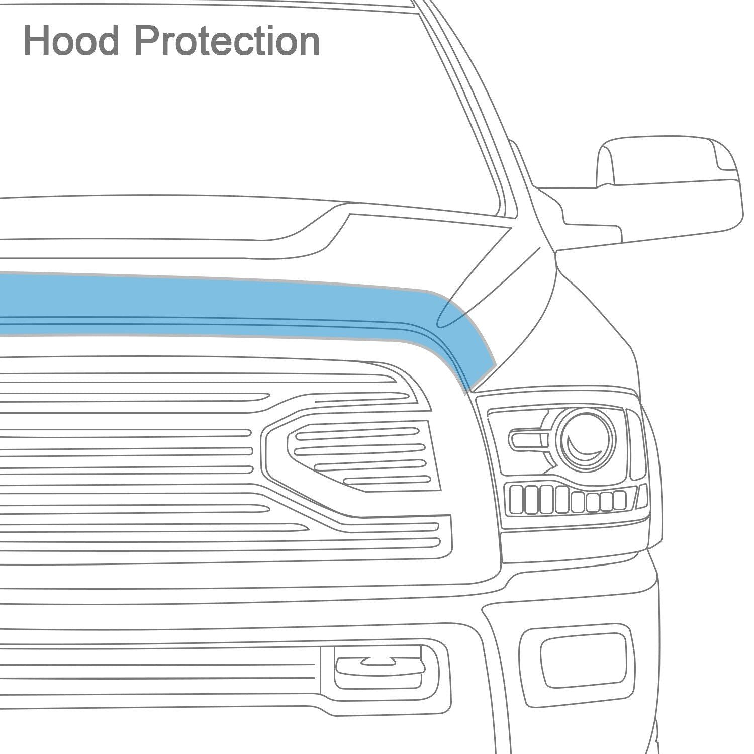 AVS® • 322003 • Aeroskin • Hood Shield • GMC Sierra 1500 07-13