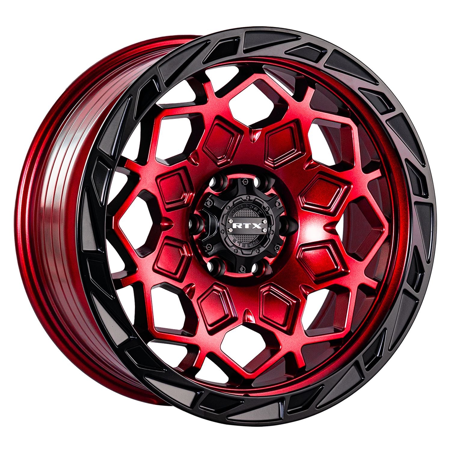 RTX® (Offroad) • 083559 • Spade • Candy Red Black Lip • 17x9 5x127 ET-15 CB71.5