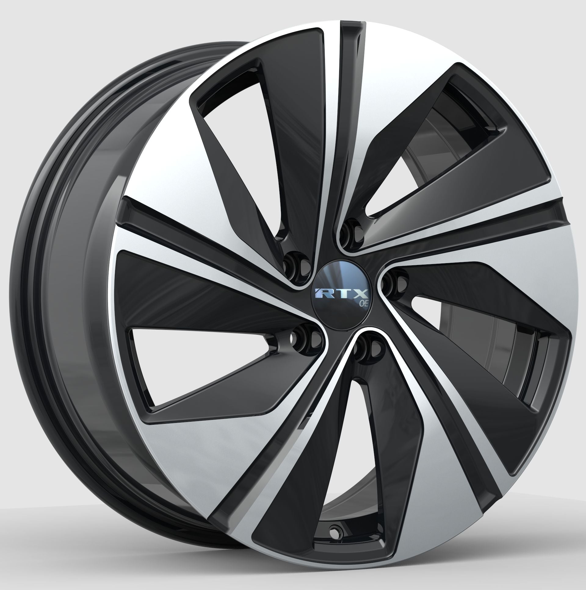 VW03 17x7 5x112 ET45 CB57.1 Gloss Black Machined