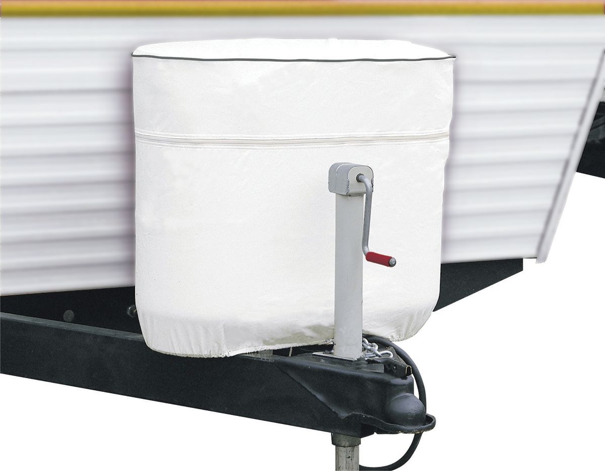 RV Pro P-2-RT - Propane Tank Cover - White - Double 20 lb