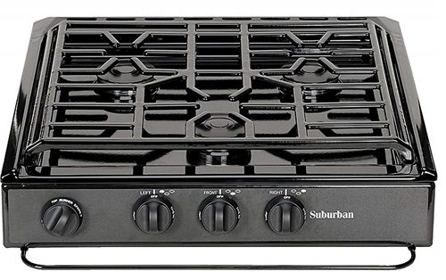 Suburban 3600A - 3 Burner Slide-In RV Cooktop Stove