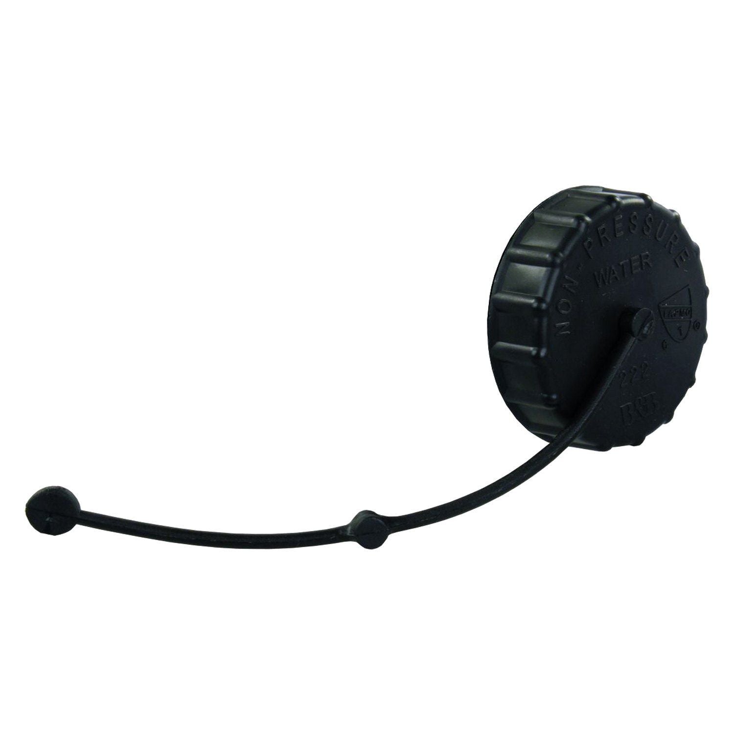 Thetford 222BK-A - Black Gravity Water Fill Cap/Strap