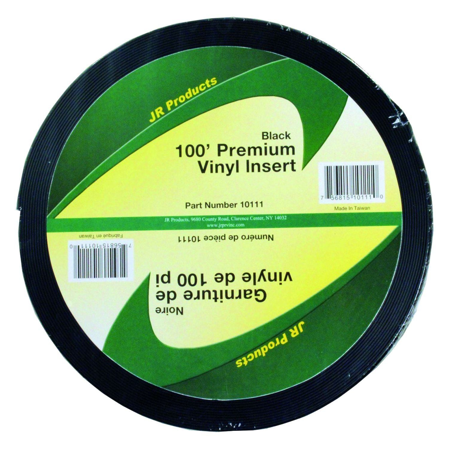 1"x100' PREMIUM VINYL INSERT, BLACK