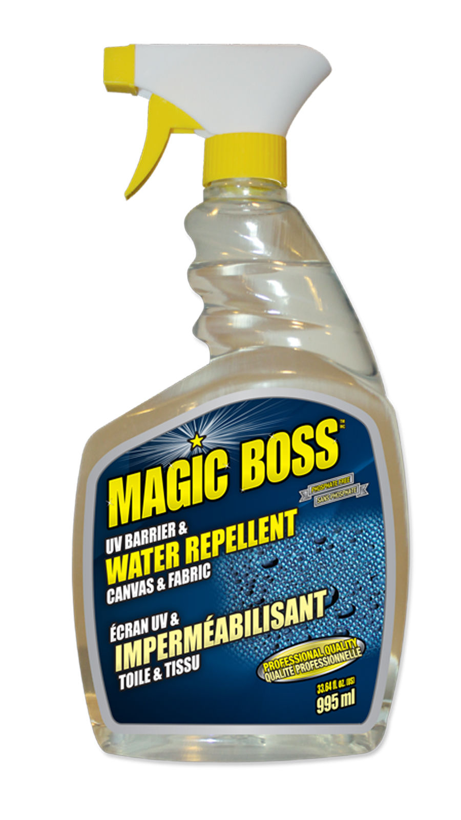 Magic Boss 1100 - Box of 12, UV Barrier & Water Repellent Canvas & Fabric (995 ml)
