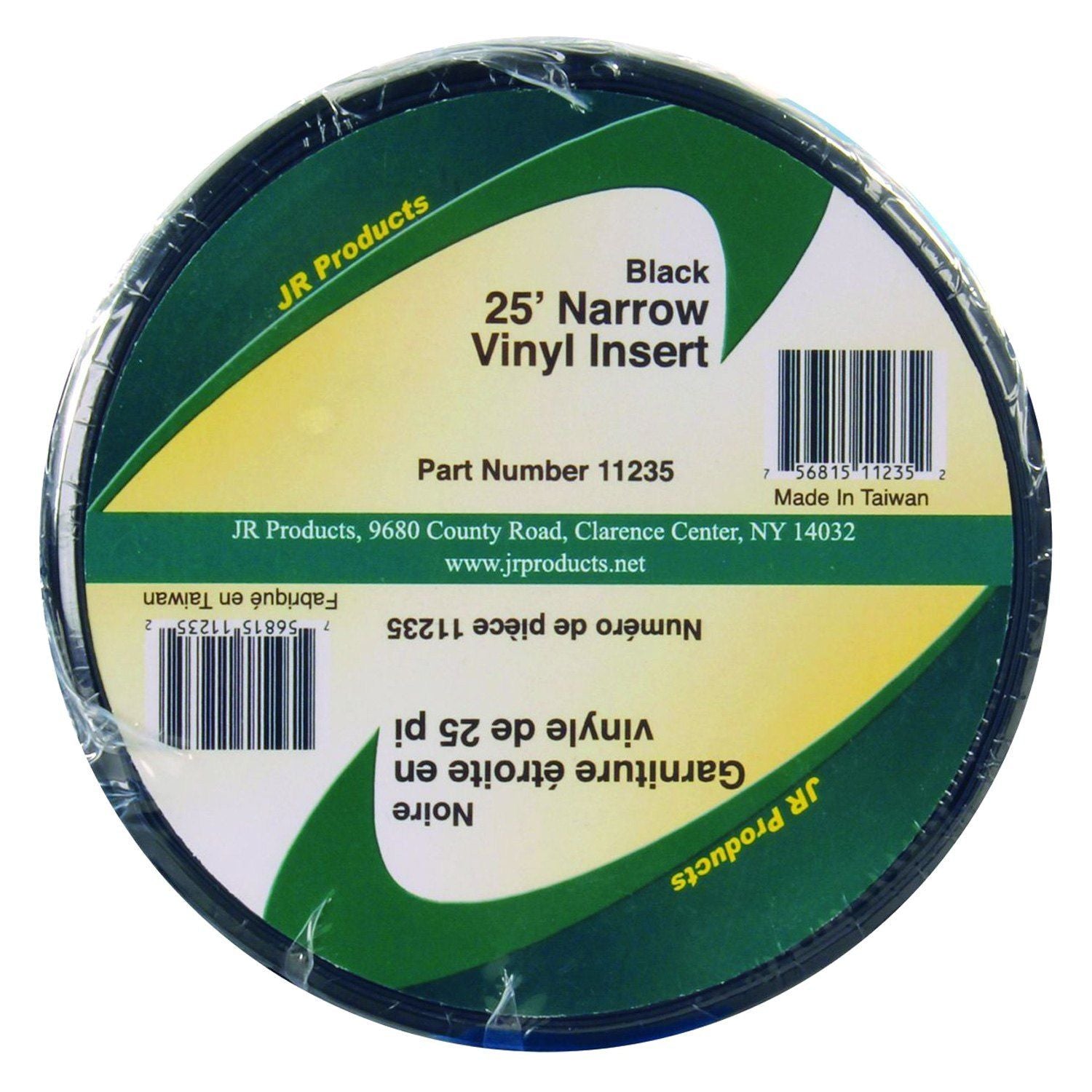 VINYL INSERT 3/4"x25' BLACK