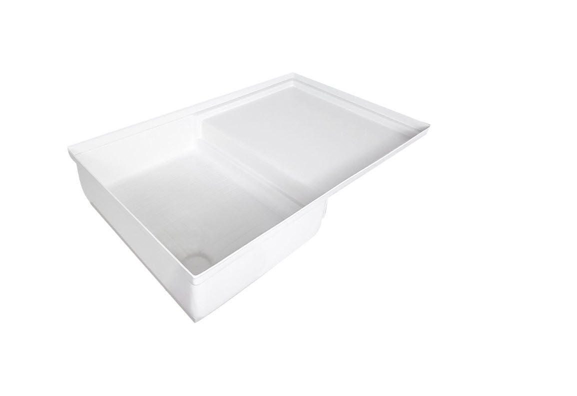 Icon Technologies 12893 - Polar White Rectangular Combo Shower Pan (35"L x 21"W)