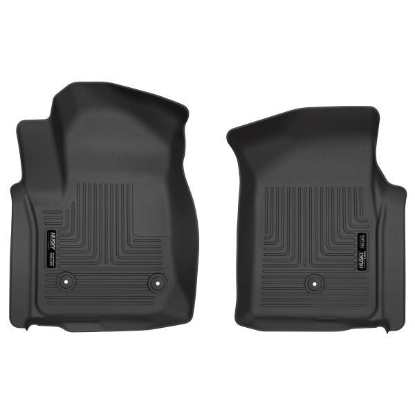 Husky Liners® • 13201 • WeatherBeater • Floor Liners • Black • Front • Chevrolet Silverado 1500 LTD 2022