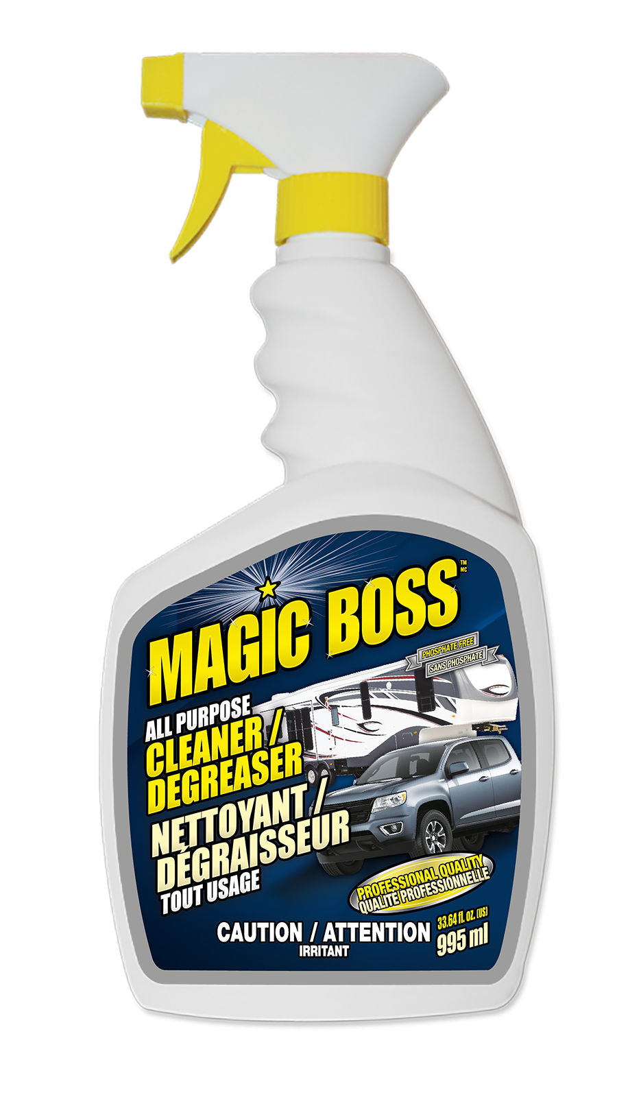 Magic Boss 1780 - Box of 12, All Purpose Cleaner / Degreaser (995 ml)