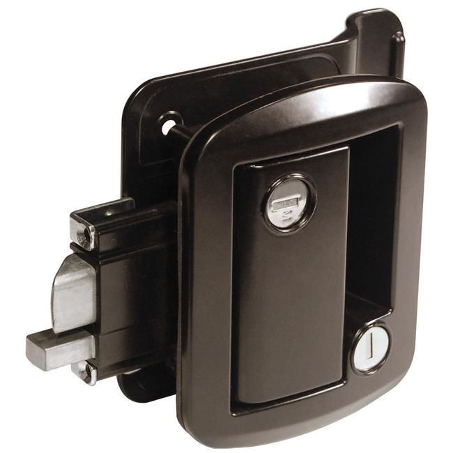 Creative Product TTL-43610-2006-1PK - Recreational Vehicule Door Lock with Deadbolt Black