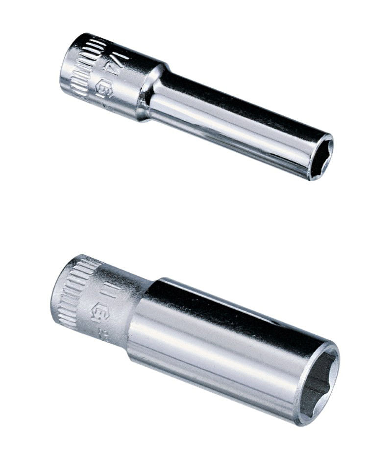 Genius 225206 - Deep Chrome Socket 6 mm Metric 1/4" Drive 6 Pt