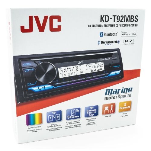 JVC KD-T92MBS - JVC CD Marine Receiver 1 Din