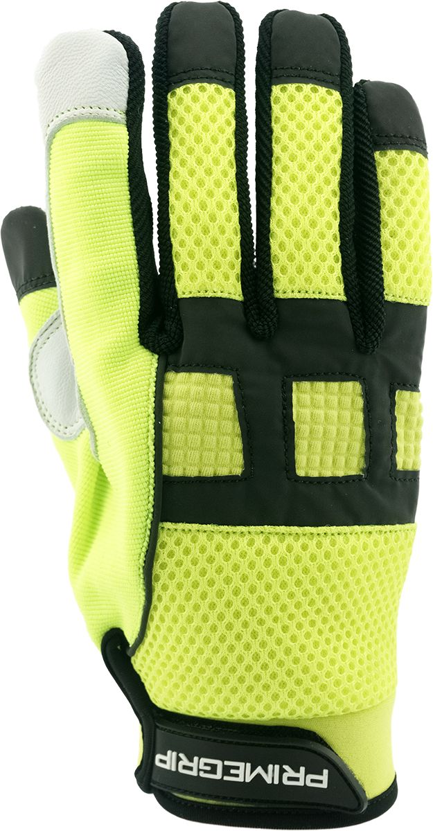 MEERKAT Goat Grain HI-VIS Mechanics Glove - L