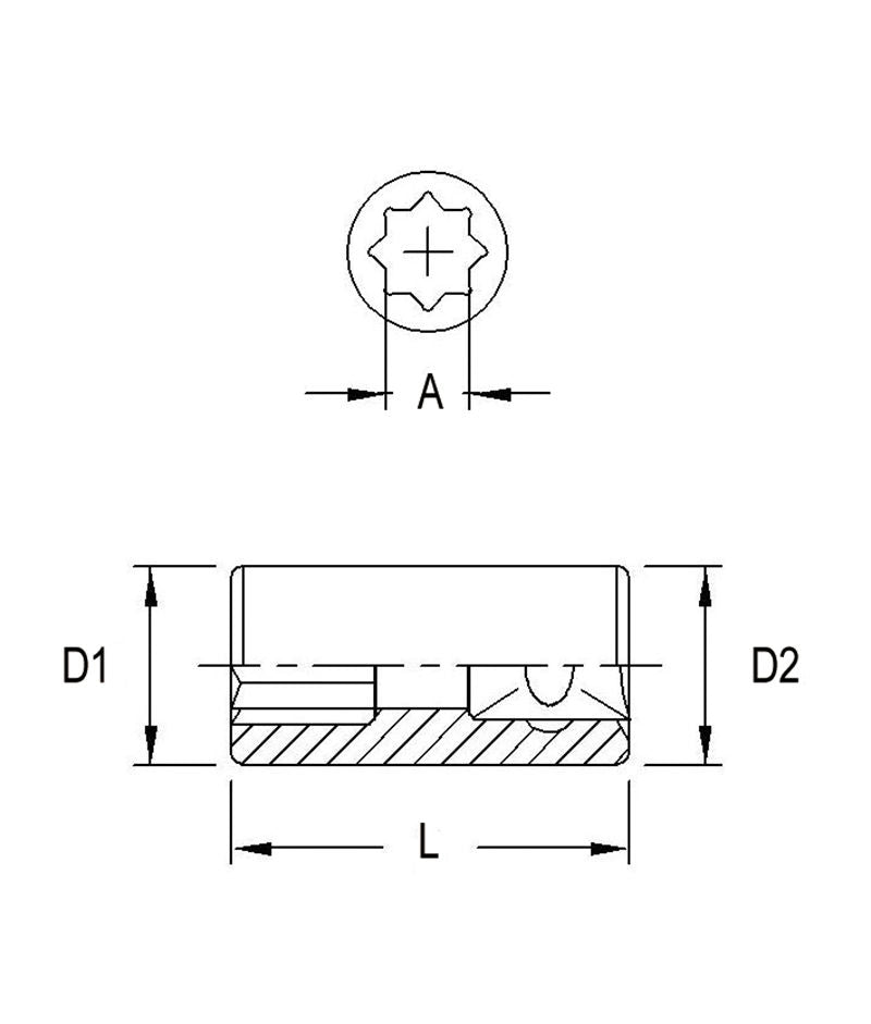 Genius 242510 - Chrome Socket 10 mm Metric 1/4" Drive 8 Pt