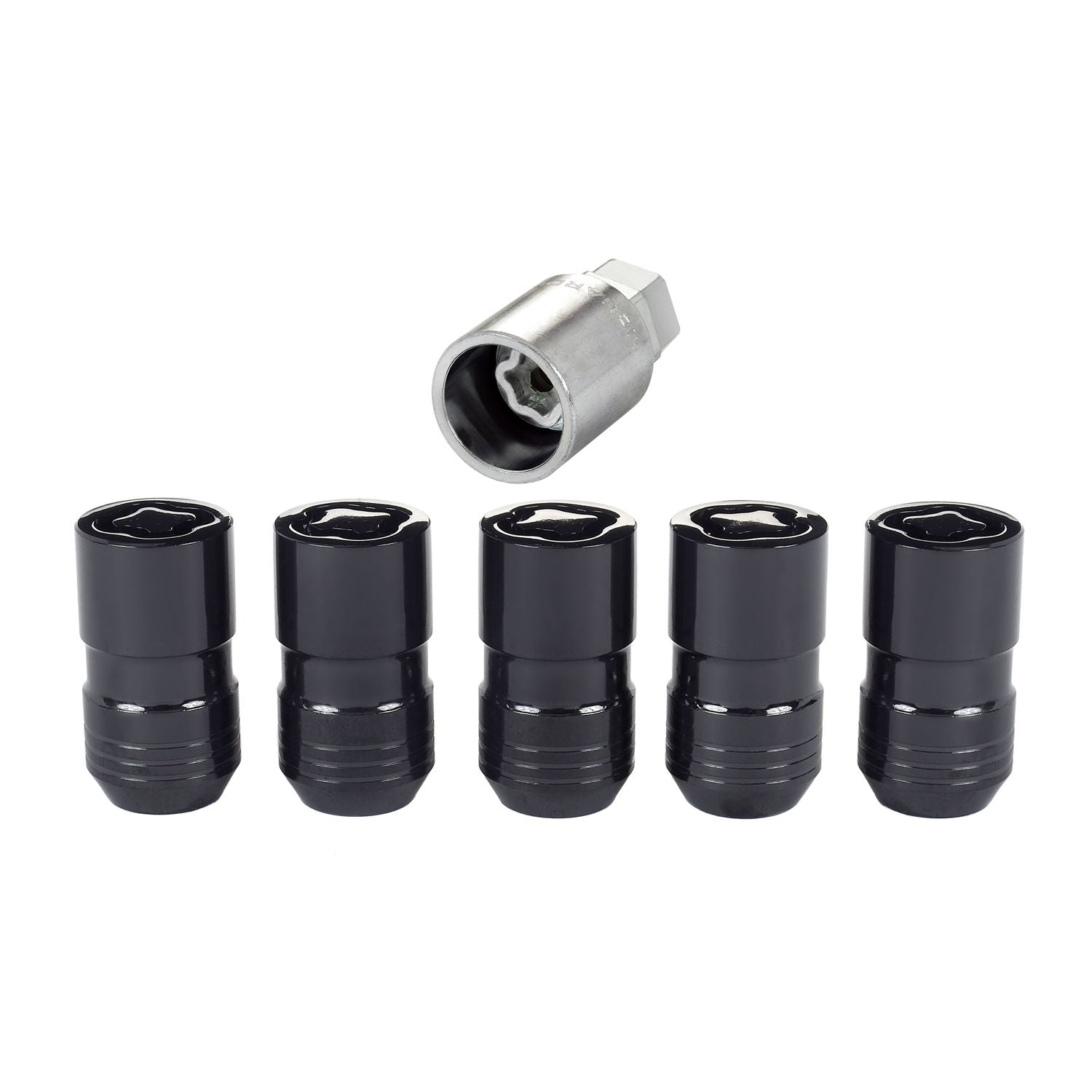 Mcgard MG24516 - (5) Black Lock Set 14x1.5 42mm Dual Hex 21mm/22mm