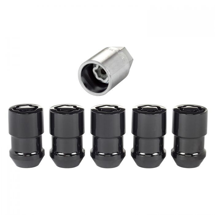 McGard 24526 - Black Cone Seat Wheel Lock (Set of 5) 1.46" Hex19mm