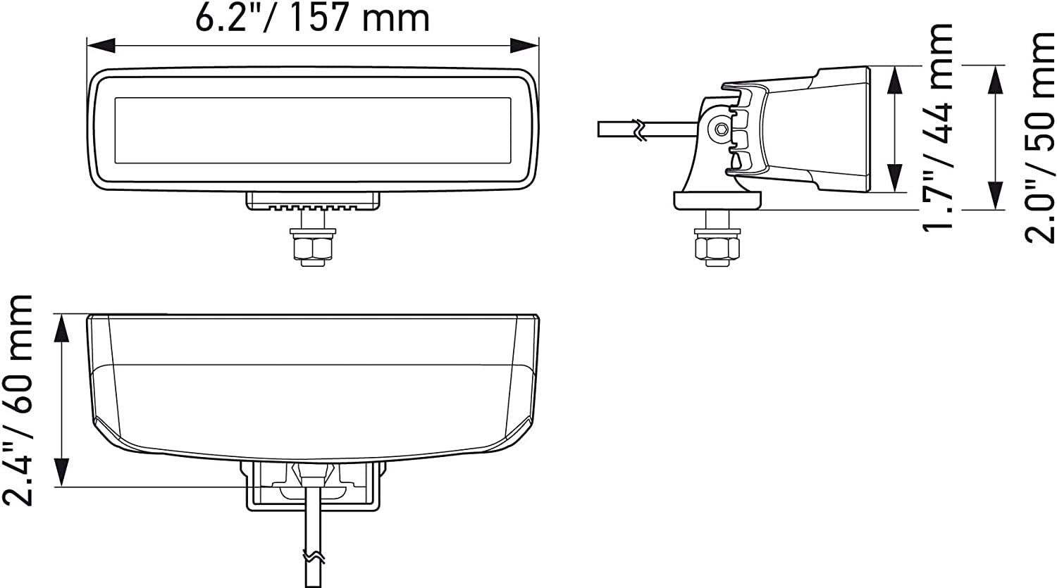 Black Magic 358176211 - Black Magic 6 LED Minibar Spot Beam