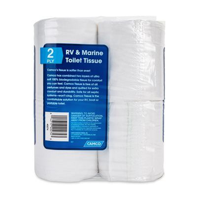 Camco 40274 - TST 2 Ply Toilet Tissue - Case of 4 packs of 4 rolls (16)