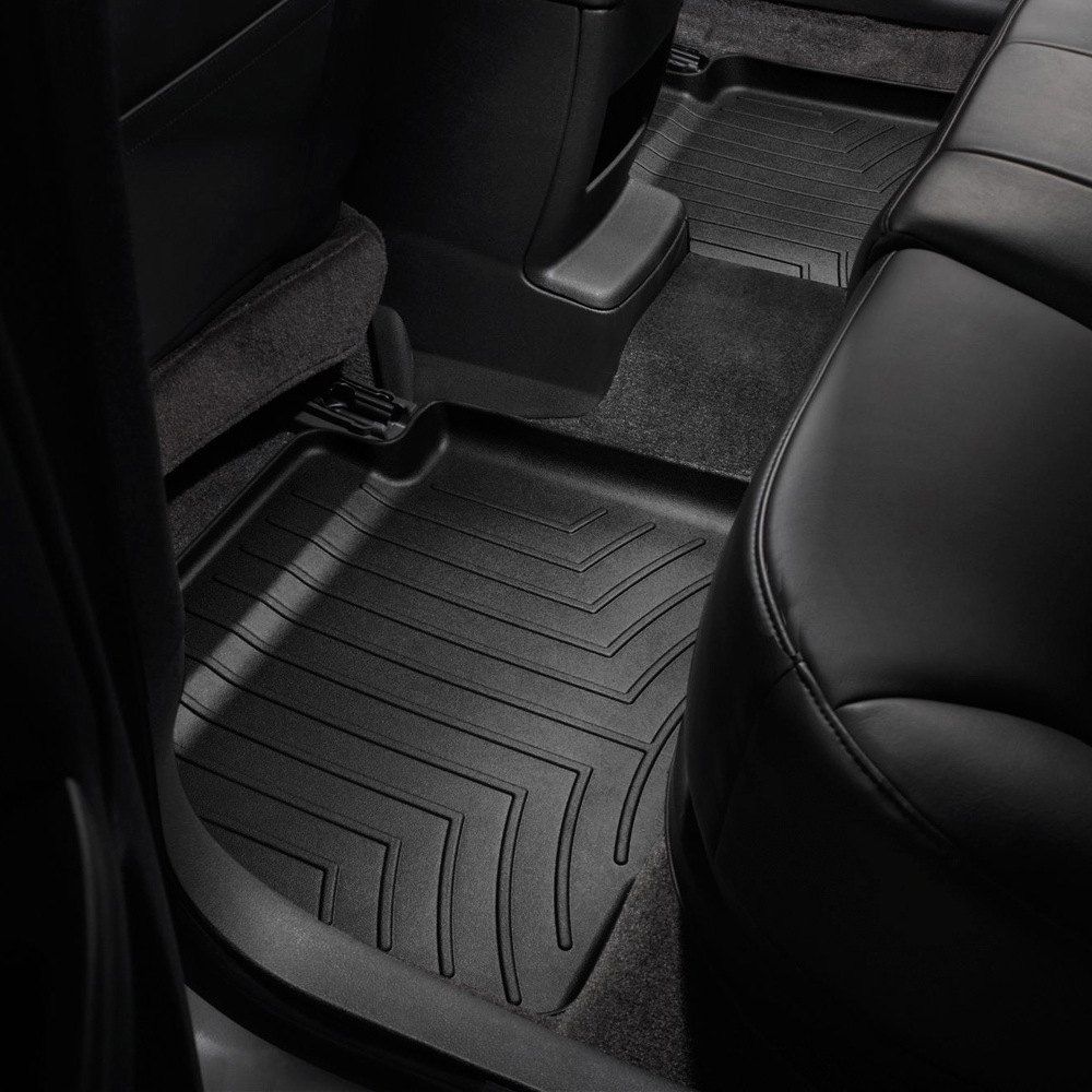 Weathertech® • 4413133 • FloorLiner • Molded Floor Liners • Black • Second Row • Jeep Wrangler (2 Dr.) 18-23