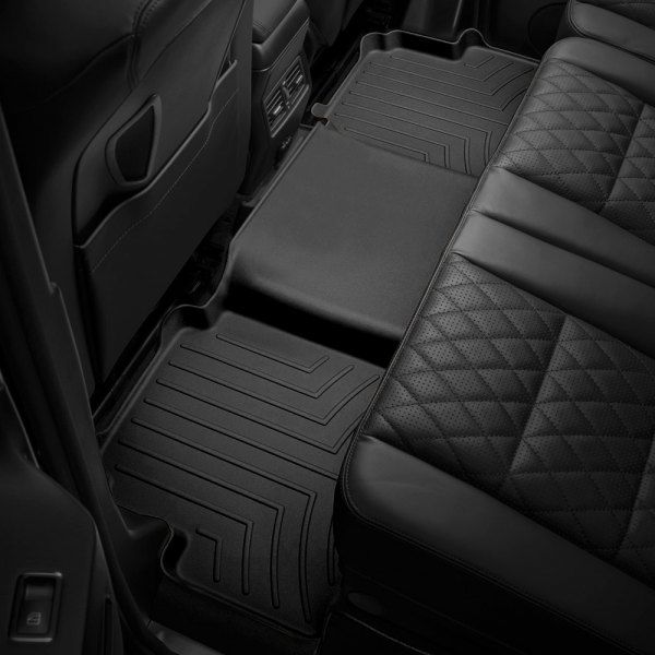 Weathertech 4414365V - DigitalFit™ 2nd Row Black Molded Floor Liner