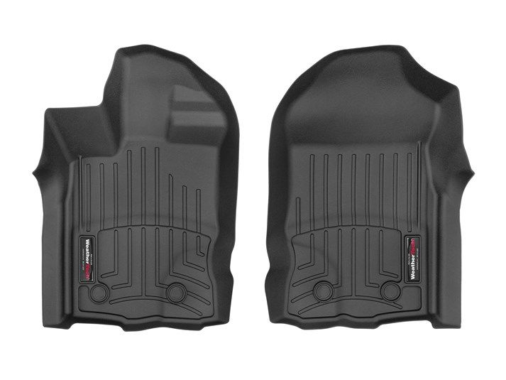 Weathertech® • 4416401 • FloorLiner • Molded Floor Liners • Black • Front • Ford Ranger 21-22