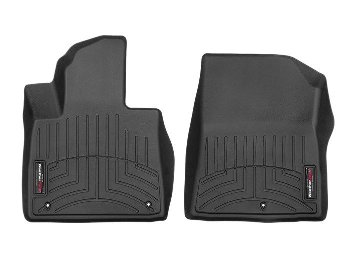 Weathertech® • 4416561 • FloorLiner • Molded Floor Liners • Black • Front • Hyundai Santa Fe 21-22