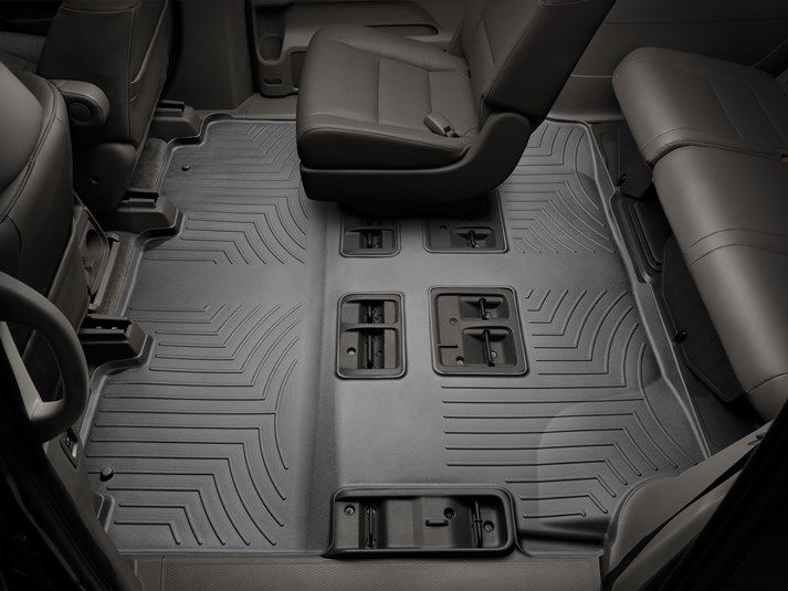 Weathertech® • 443412 • FloorLiner • Molded Floor Liners • Black • Second & Third Rows • Honda Odyssey 2011-2017