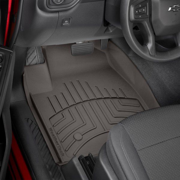 Weathertech® • 4714361 • FloorLiner • Molded Floor Liners • Cocoa • Front • Chevrolet Silverado 1500 LTD 2022