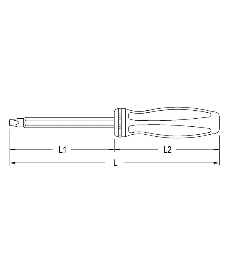 Genius 500052 - #2 Square Screwdriver, 210mmL