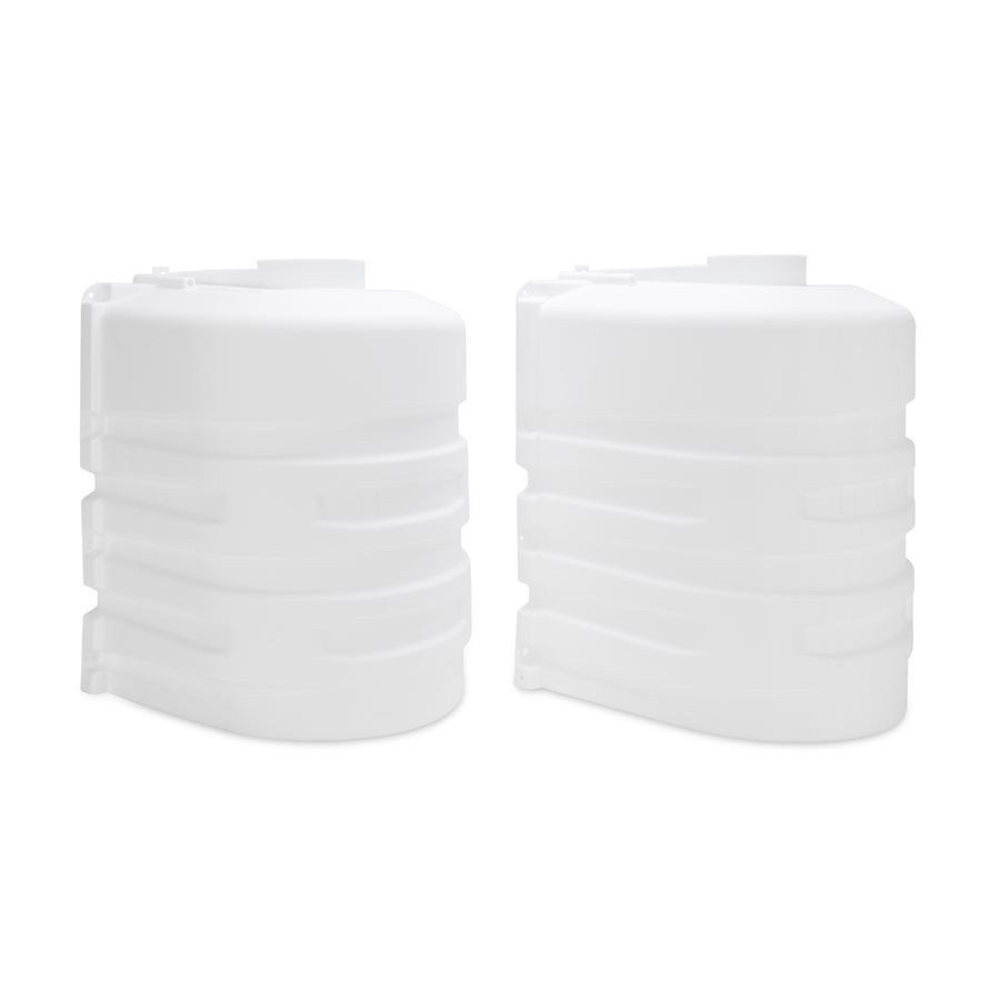 Camco 50503 - Double RV Propane Tank Cover, 20 lb, White