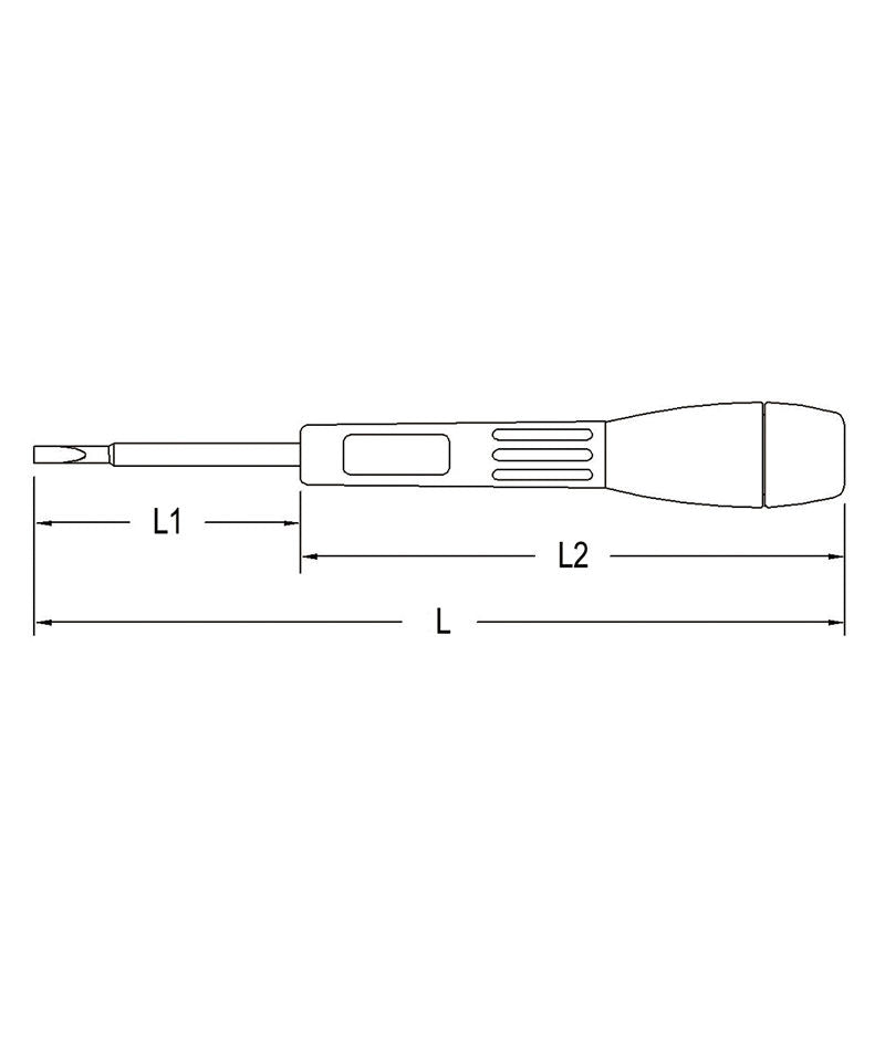 Genius 561530 - Micro-Tech Slotted Screwdriver 0.5 x 3.0 mm