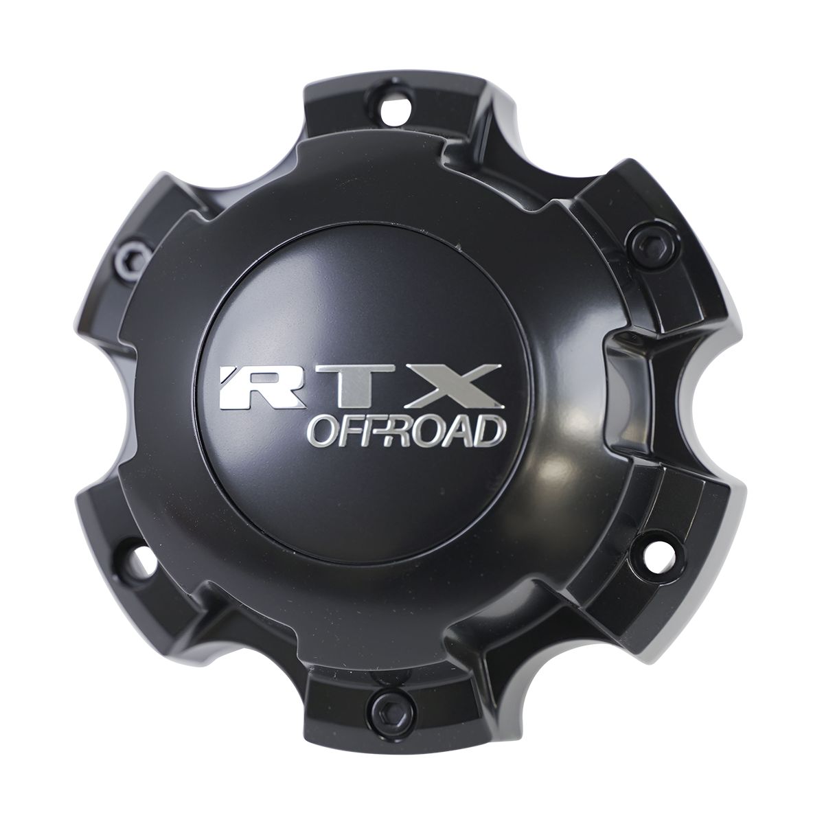 5905L135BB - Center Cap Satin Black W/ Chrome Offroad Logo