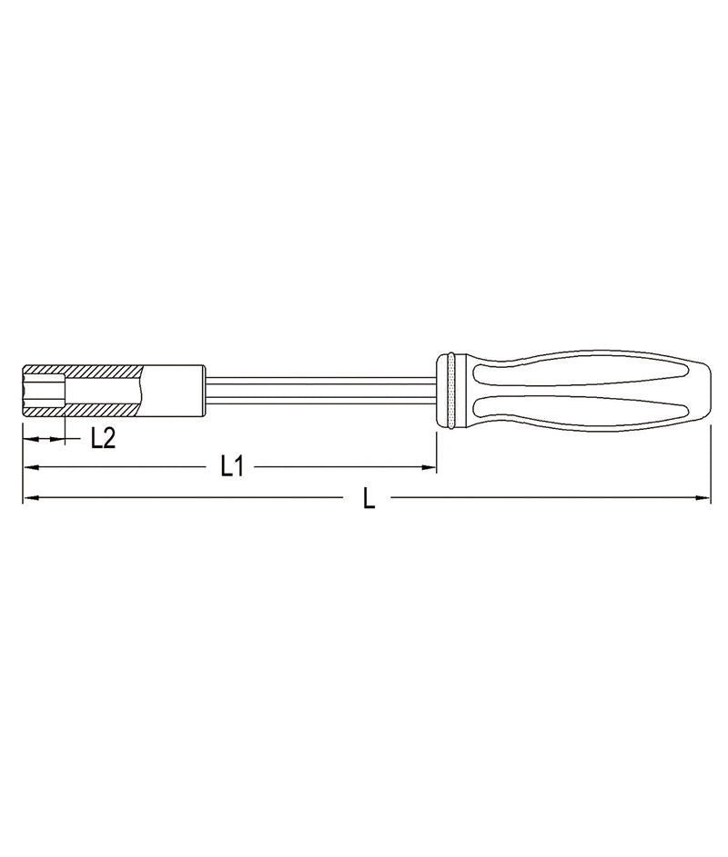 Genius 593816 - Long Hex Nut Driver 1/4" 150 mm