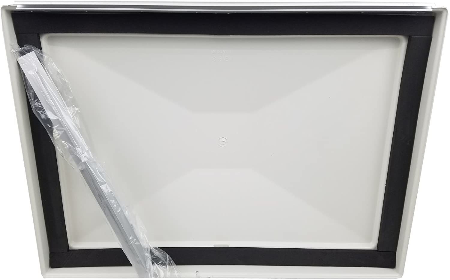 Hengs Industries 90008-C1 - 22" x 15" White Escape Hatch Vent Lid