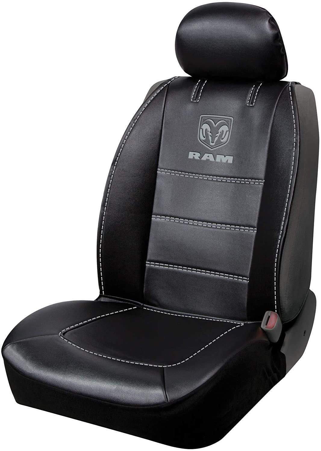 Plasticolor 008628R25 - Ram Deluxe 3 Pc. Sideless Seat Cover, Black