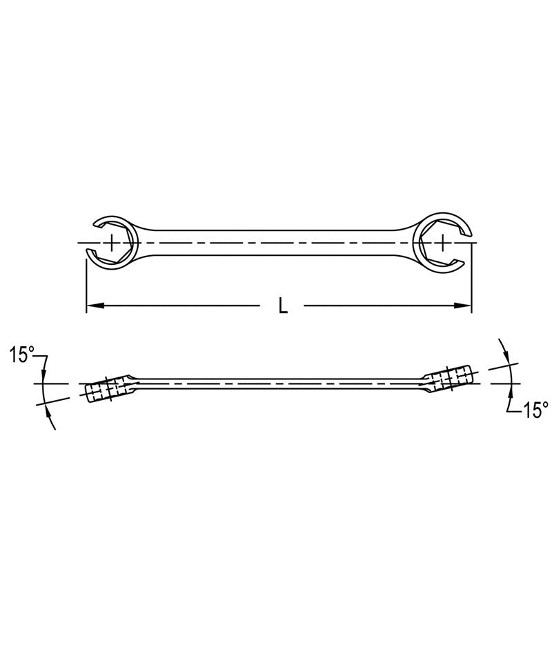 15X17MM FLARE NUT WRENCH