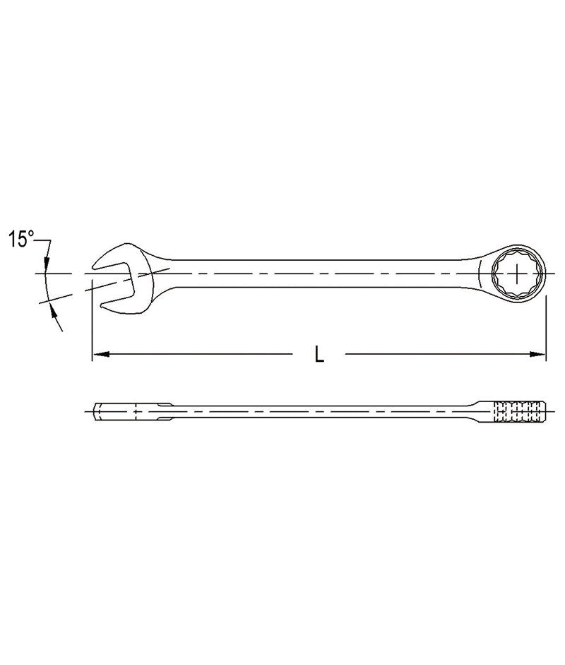 Genius 768522 - 22mm Combination Ratcheting Wrench 285mmL