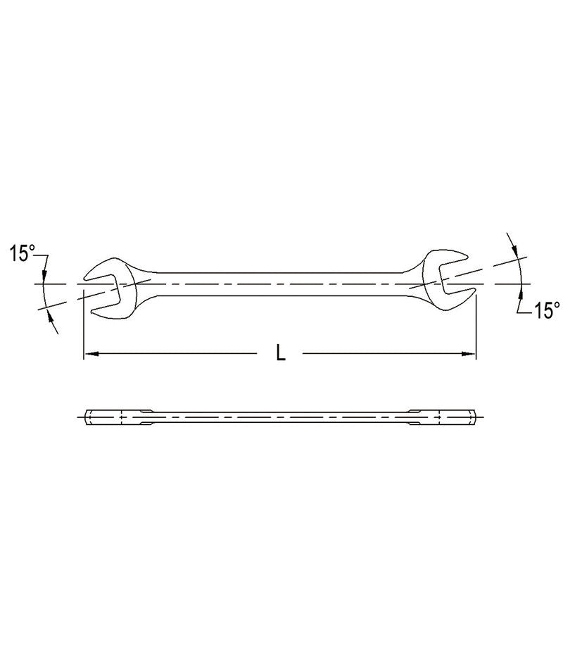 Genius Tools 3/8″ x 7/16″ Open End Wrench