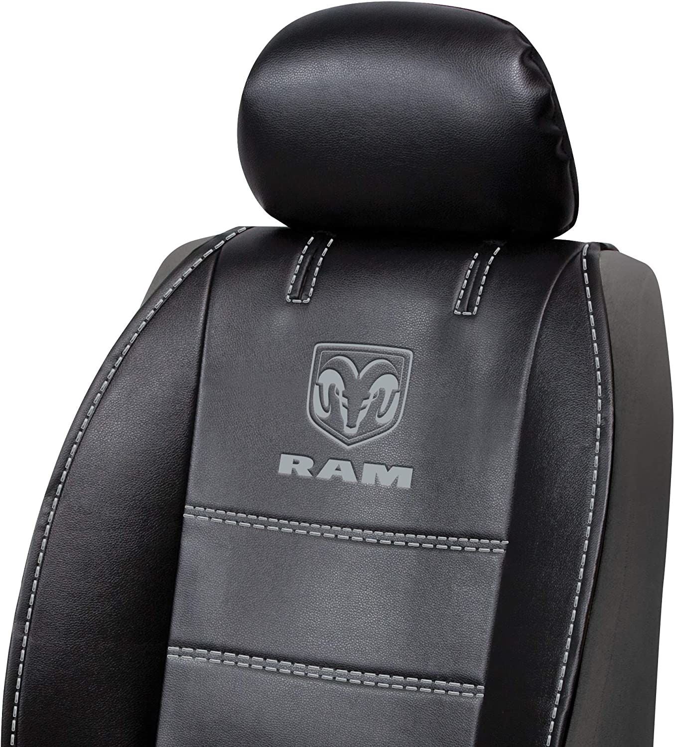 Plasticolor 008628R25 - Ram Deluxe 3 Pc. Sideless Seat Cover, Black