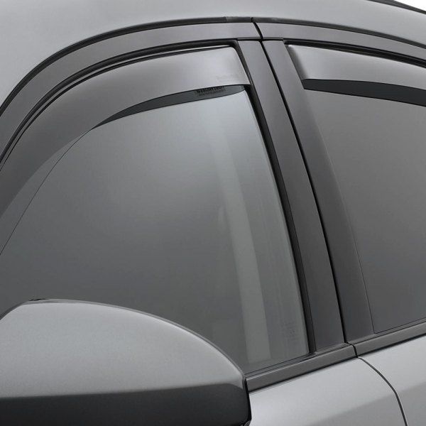 WeatherTech 82904 - In-Channel Dark Smoke Front and Rear Side Window Deflectors