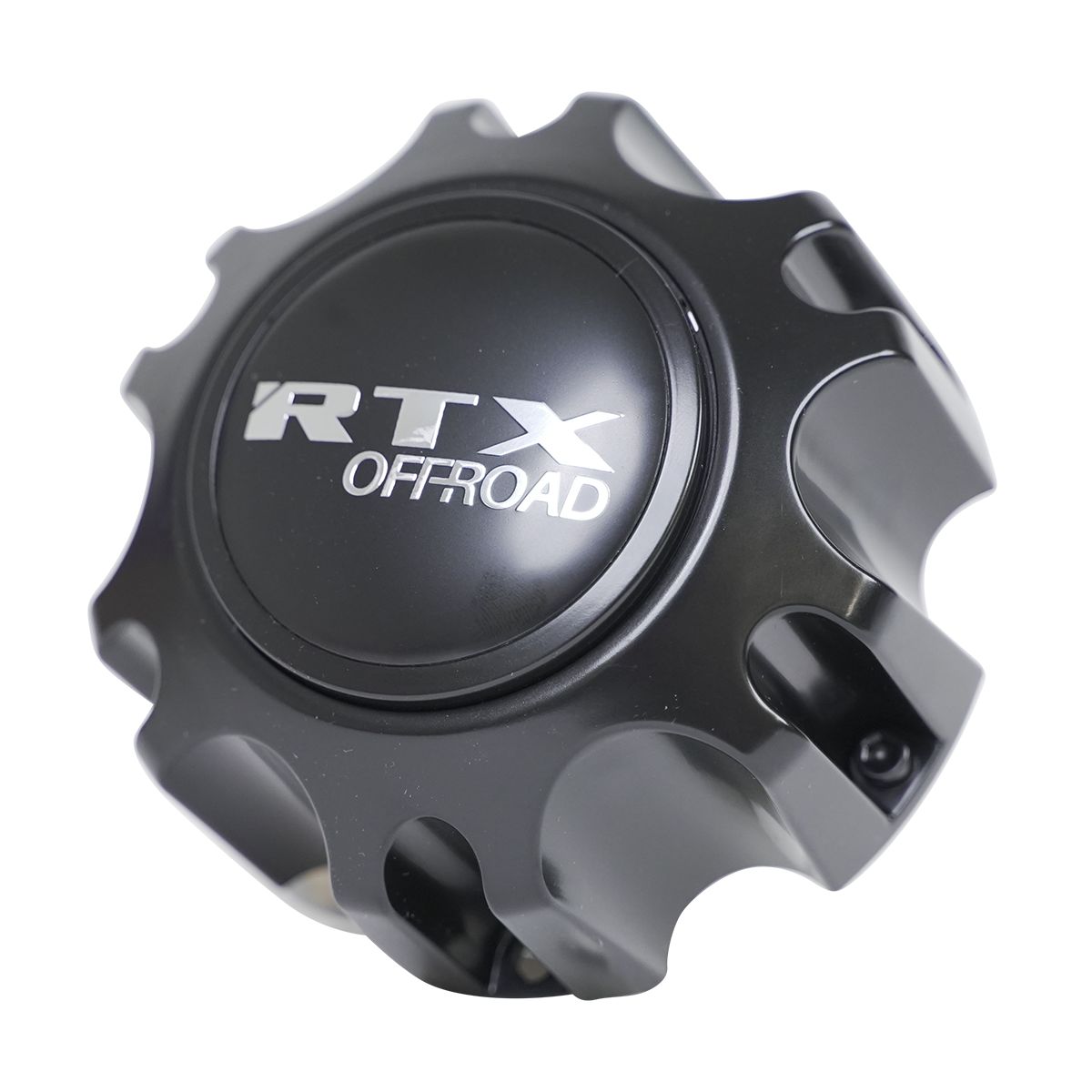 8509L135BBOR - Center Cap Satin Black & Logo with RTX Offroad Chrome 6H M5xL12 8509L135-B(B1M5)/8509K80-A(B1M5)