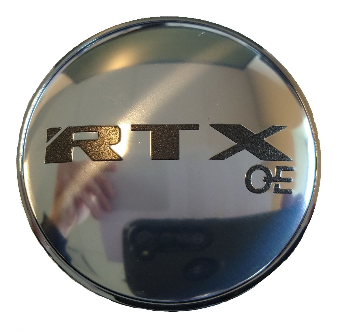 RTX 9091K64OEGM - Center Cap Chrome with RTXoe Gunmetal Chrome Background